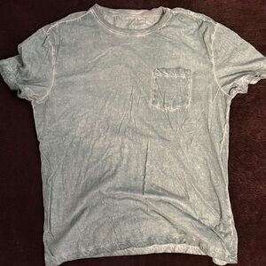 John Varvatos Distressed Green Short Sleeve Tee